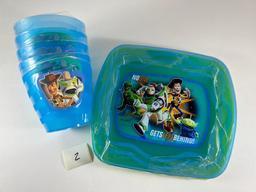 Toy Story cups and plates