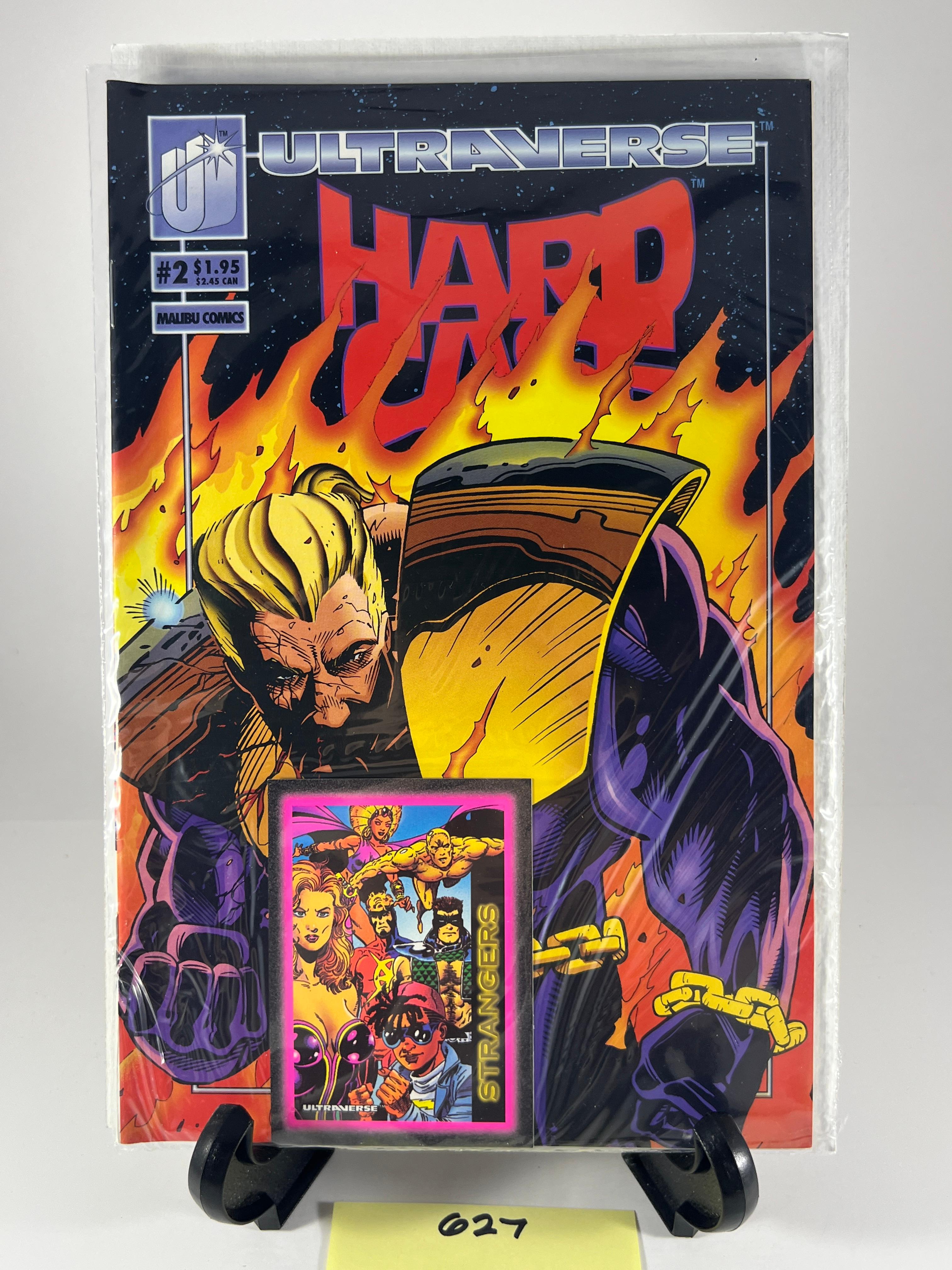 ** Hardcase Issue 2 Malibu Comics with Strangers Trading Card