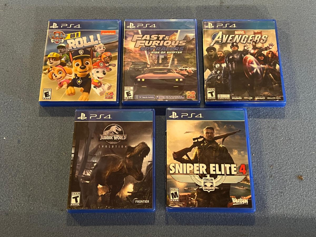 PS4 Games  - set of 5