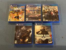 PS4 Games  - set of 5