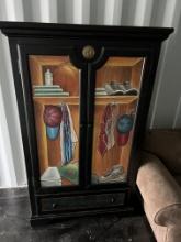 Sports-Themed Wardrobe Cabinet - Used