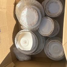 Vintage Johnson Bros Dinnerware Set - Used Condition - The Old Mill Pattern