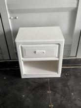 White Wooden Nightstand - Used