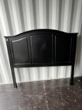 Black Wooden Headboard - Used Condition