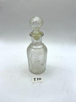 Clear Avon bottle