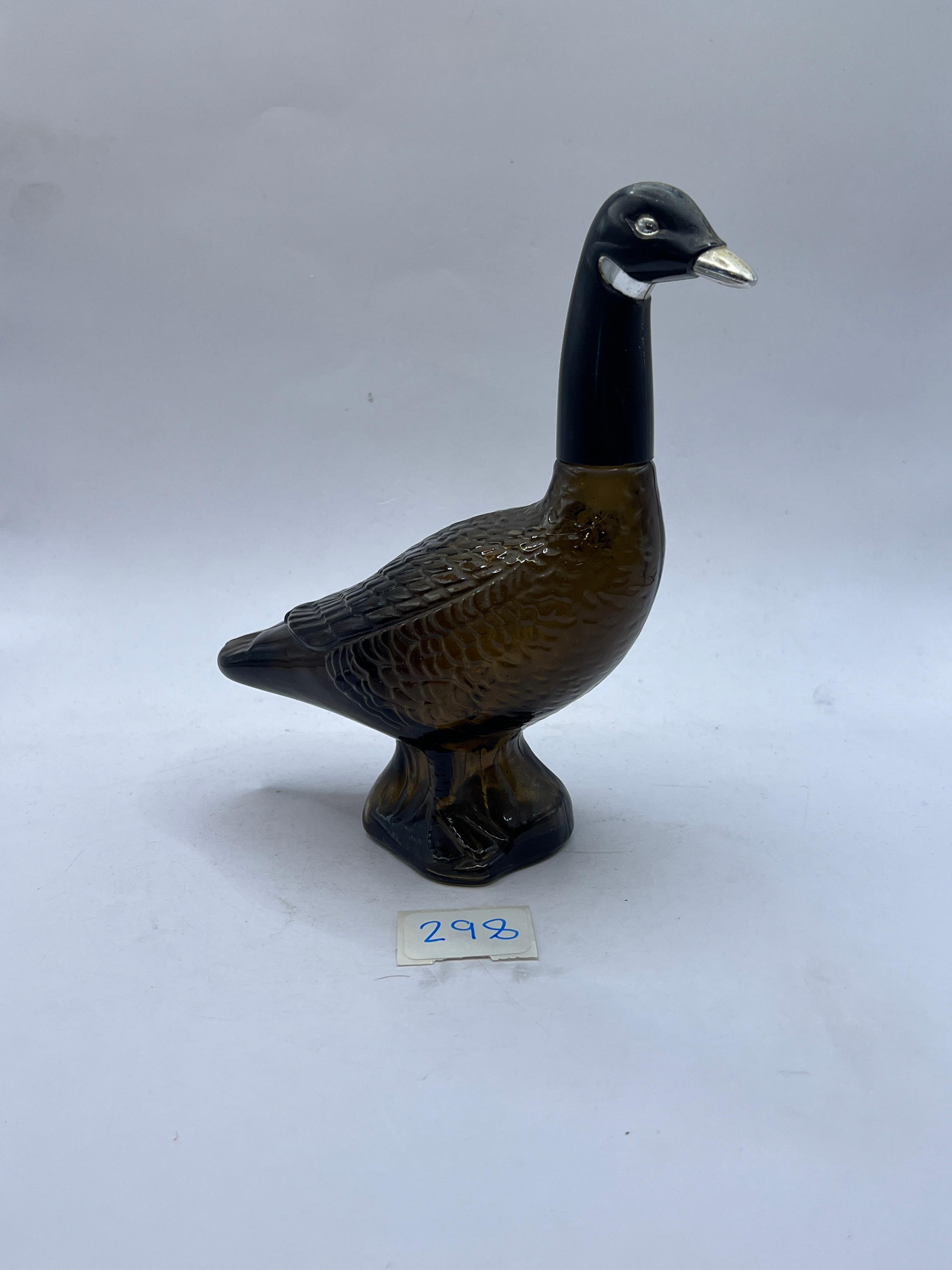 Duck with black head Avon bottle
