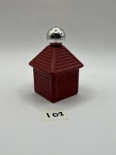 Red house structure Avon bottle