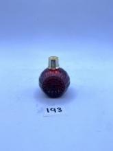 Red ornament Avon bottle