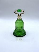 Green hand bell Avon bottle