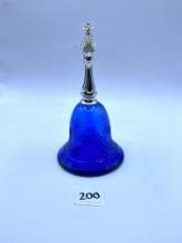 Blue hand bell Avon bottle