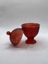 Red Avon jar