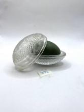 Clear soap Avon dish