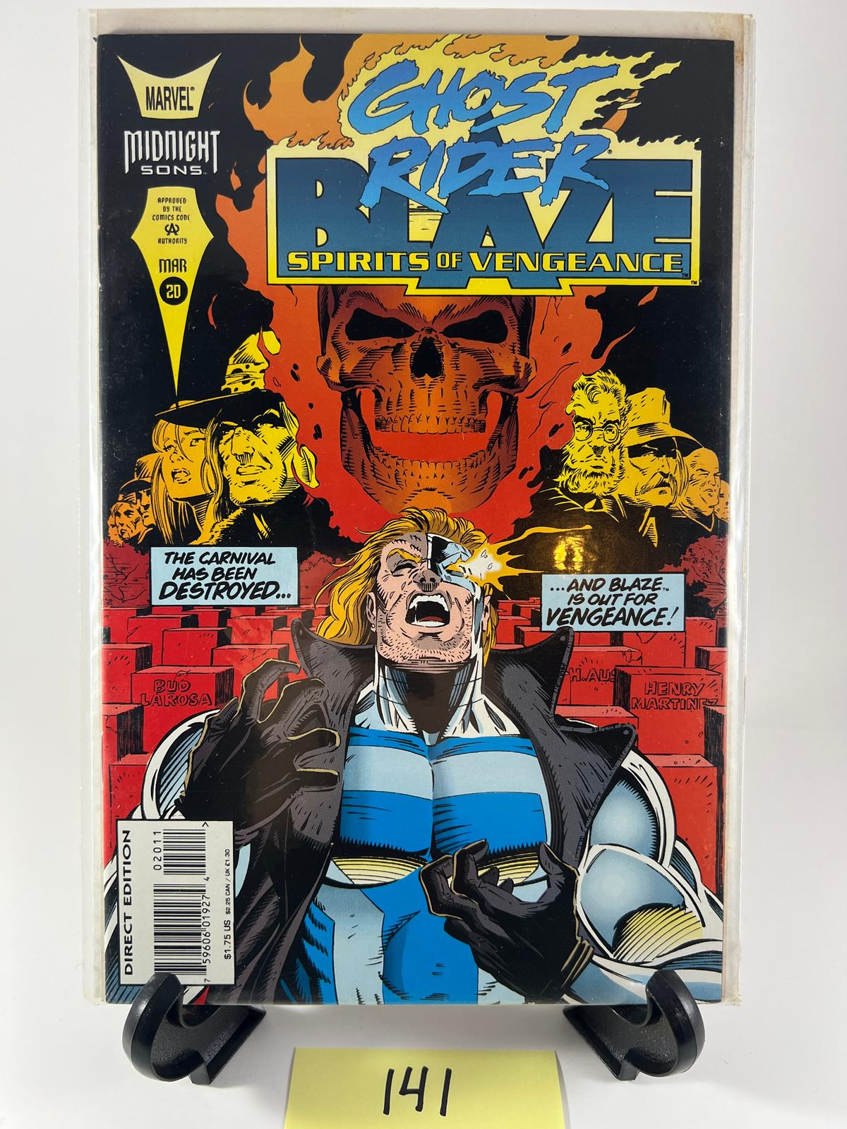 Ghost Rider Blaze Spirits of Vengeance #20 March Marvel Midnight Sons