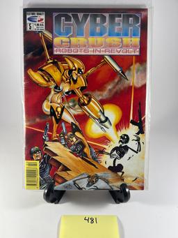 Cyber Crush Robots in Revolt Issue #5  Fleetway Quality