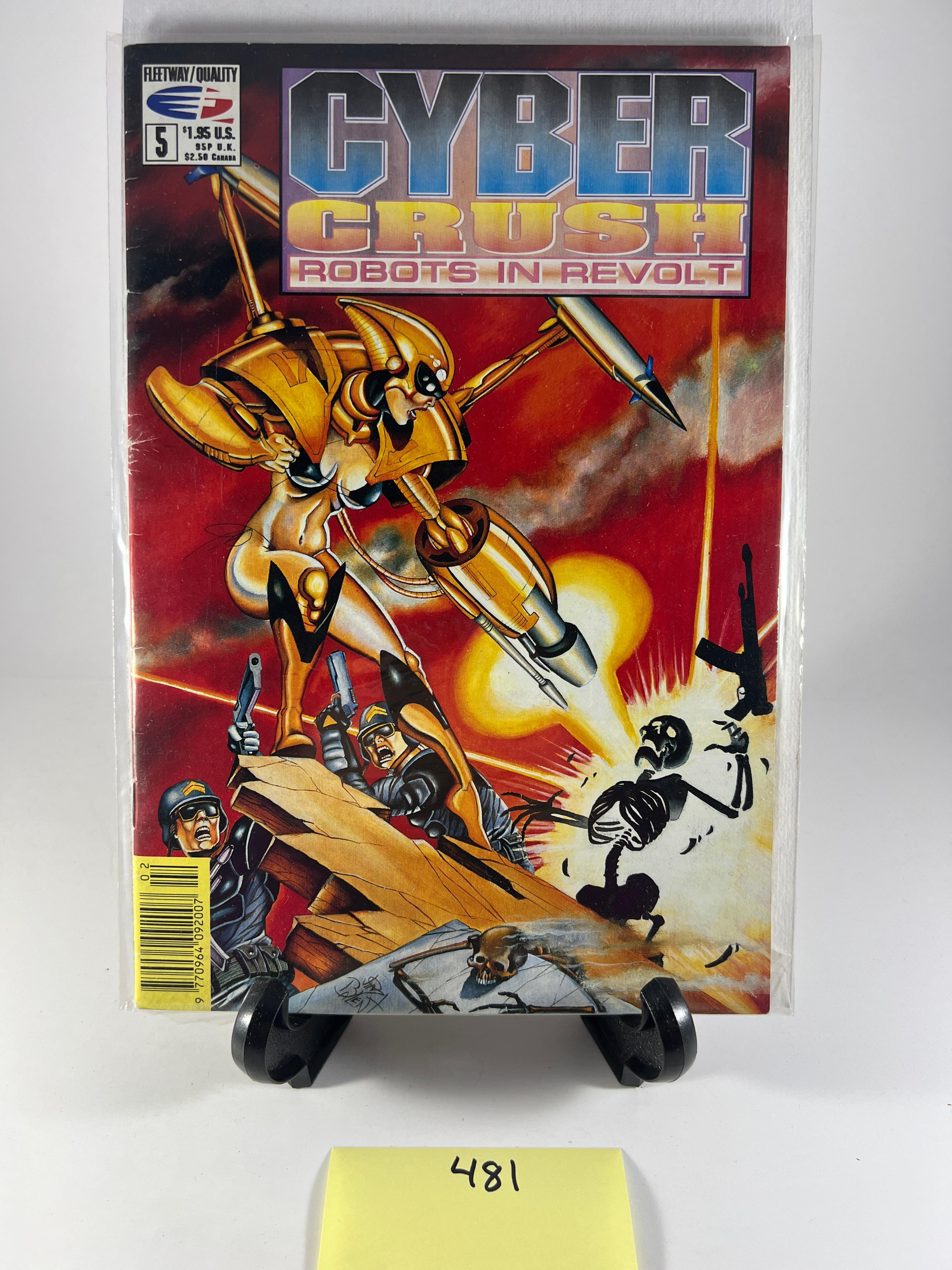 Cyber Crush Robots in Revolt Issue #5  Fleetway Quality