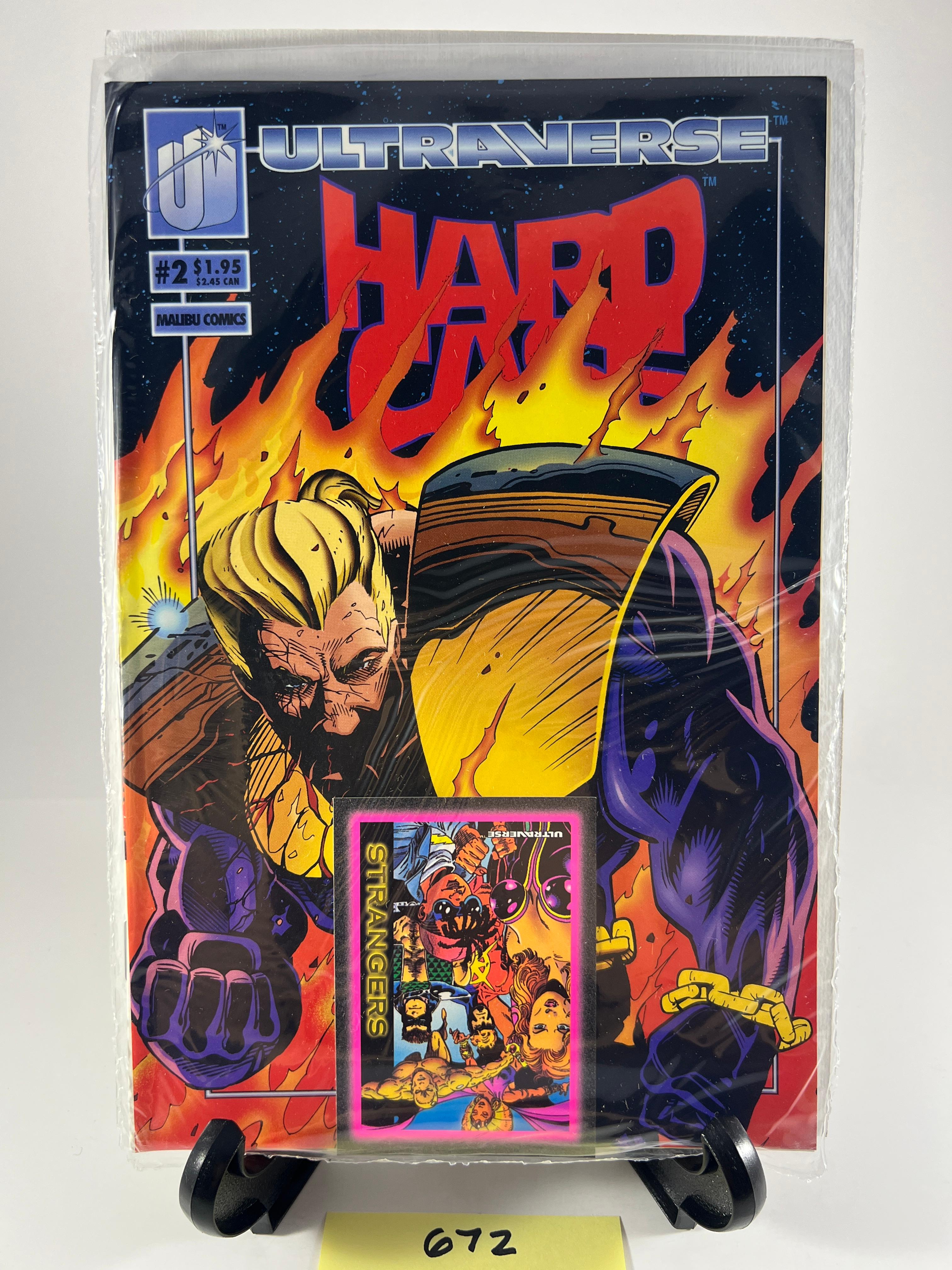 Hardcase #2 Malibu Comics Including Strangers Card