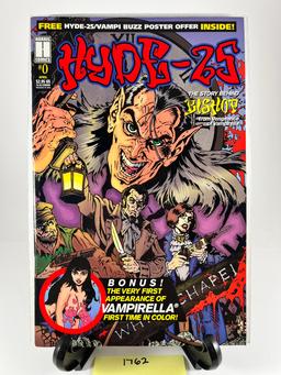 Hyde-25 #0 Comic April 1996 by Harris Comics - First Appearance of Vampirella in Color