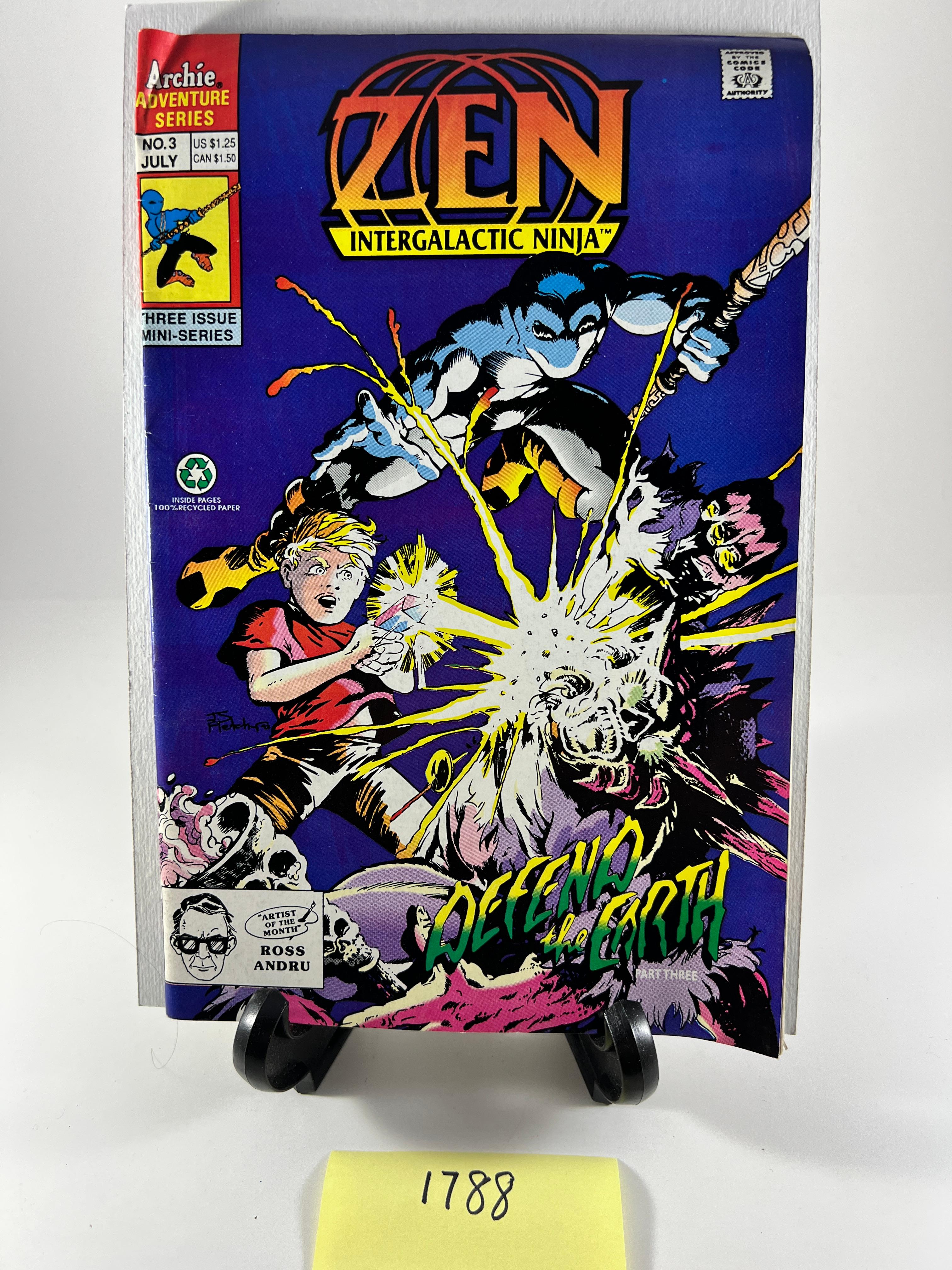 Zen Intergalactic Ninja Comic No. 3 July  Archie Adventure Series
