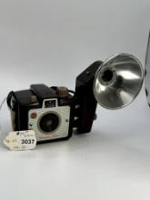 Vintage Kodak Holiday Flash Brownie Camera with Flash Attachment - 1940s