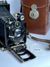 Used Zeiss Ikon Ikonta 521/16 Folding Camera with Tessar 75mm Lens and Leather Case