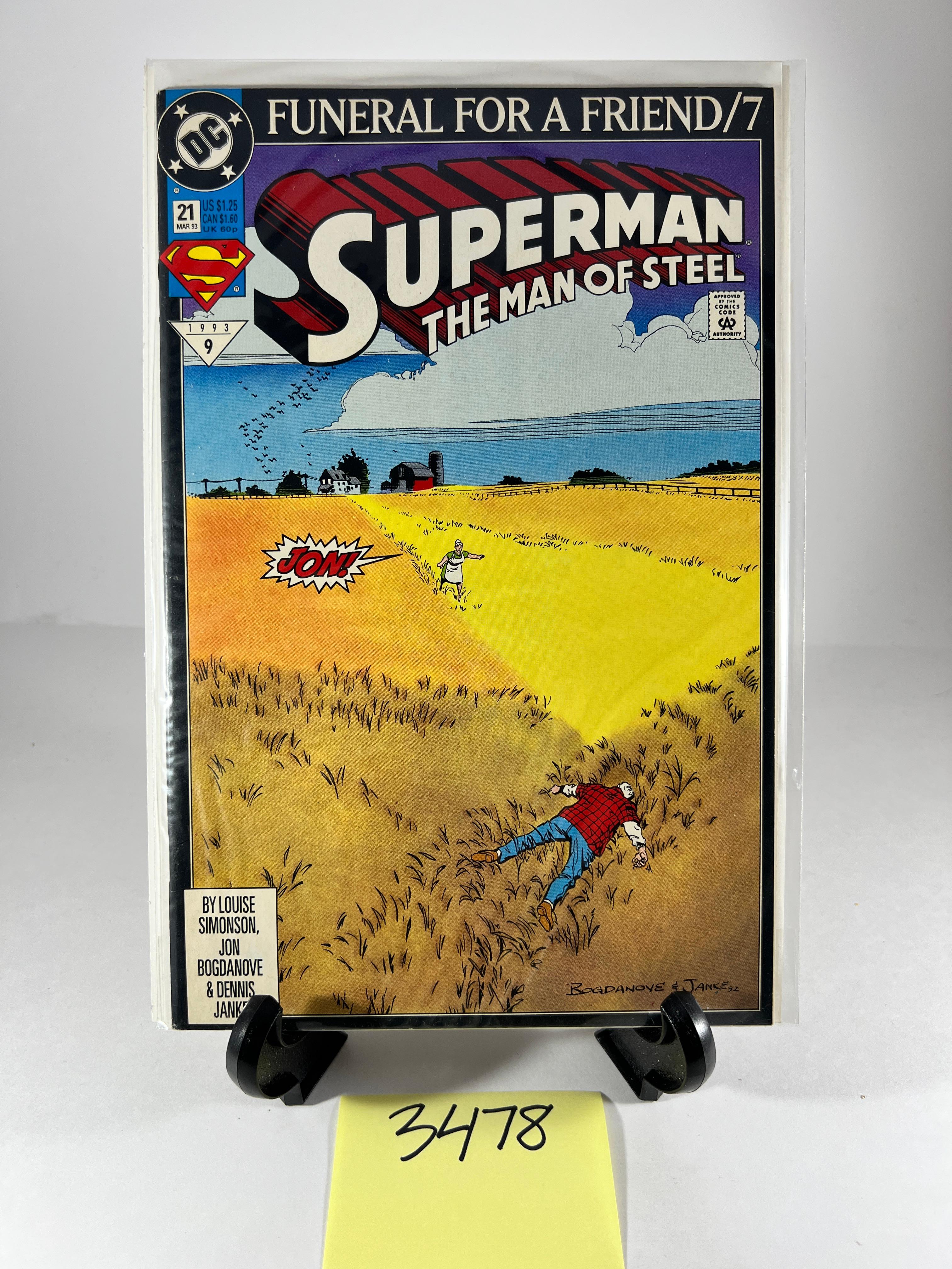 Superman: The Man of Steel Issue #21 - Funeral for a Friend Part 7 (1993 DC Comics)