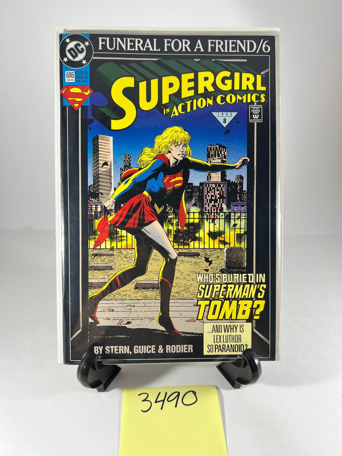 Supergirl in Action Comics #686 Funeral for a Friend -  DC Comics