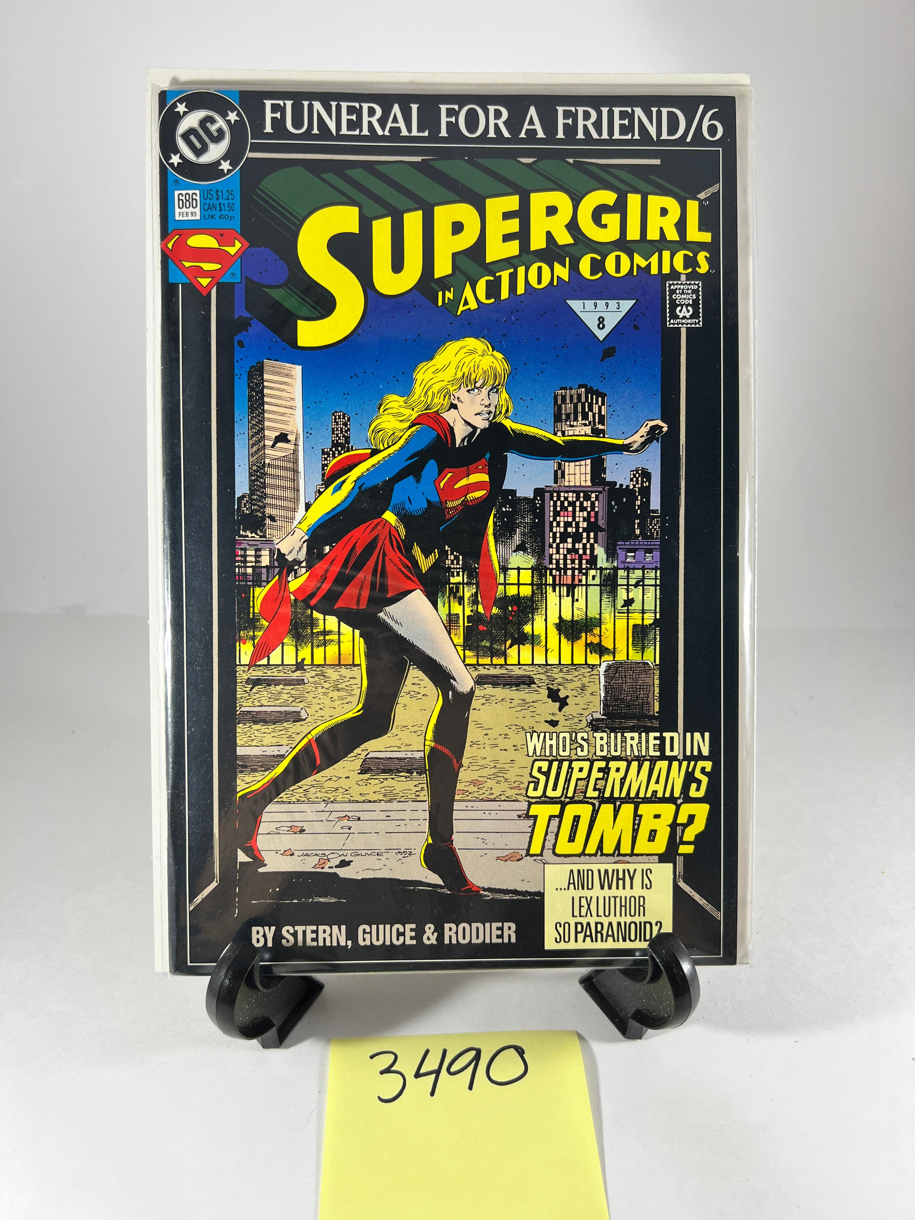 Supergirl in Action Comics #686 Funeral for a Friend -  DC Comics