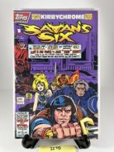 Topps Comics Satan's Six Issue 1 Super Deluxe Kirbychrome with Trading Card