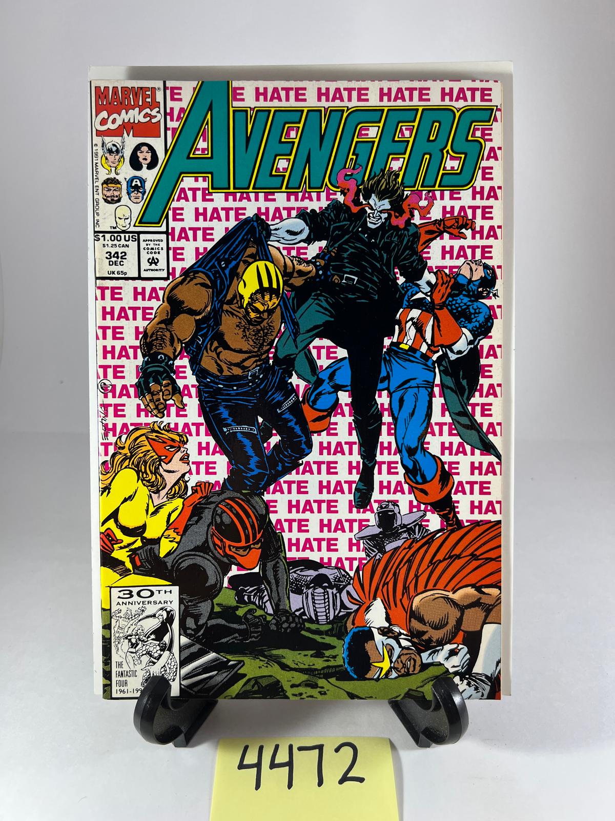 Avengers #342 Comic Book   Marvel Comics December 1991