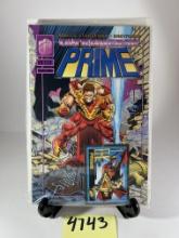 Ultraverse Prime #2 Comic Book with Trading Card     Malibu Comics
