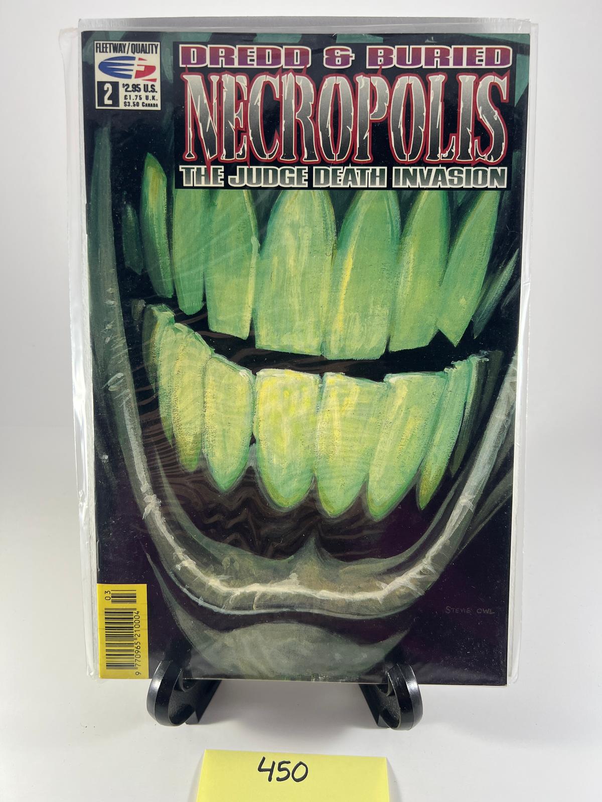 Dredd & Buried Necropolis The Judge Death Invasion Comic Book Issue 2 Fleetway Quality 450