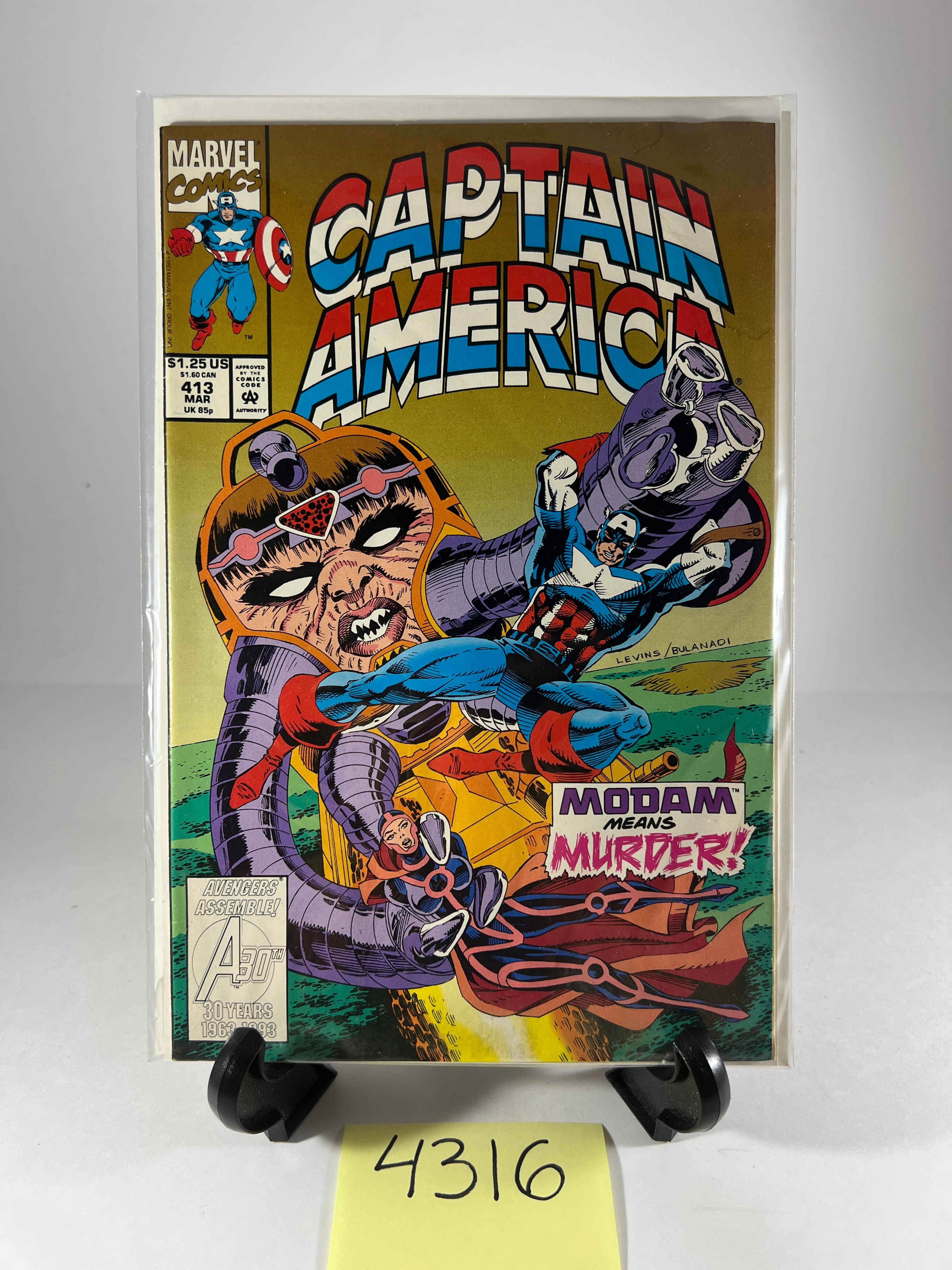 Captain America #413 Comic -     - Marvel Comics