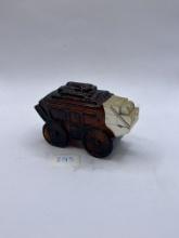 Brown carriage Avon bottle