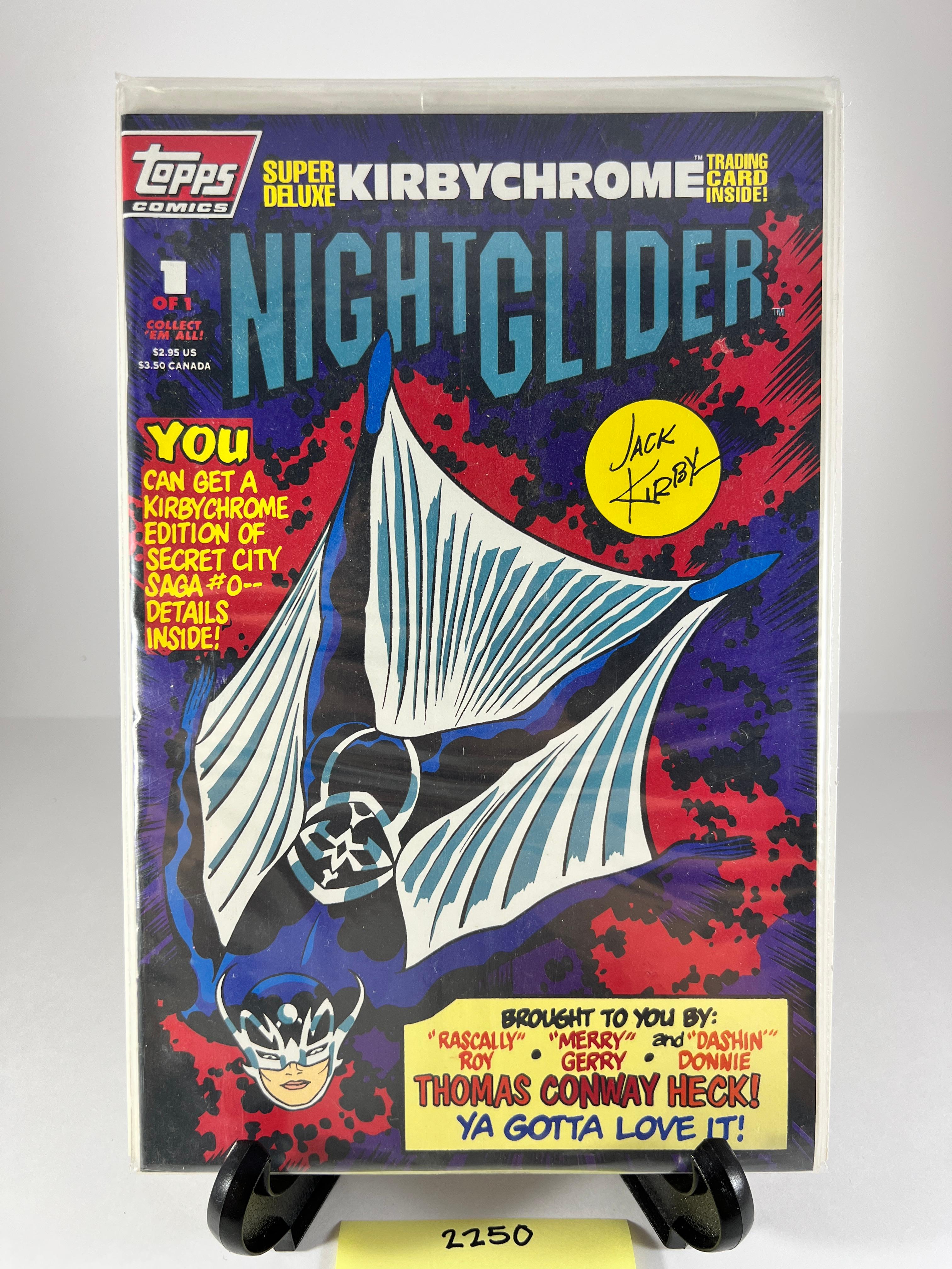 Nightglider #1 Topps Comics Super Deluxe Kirbychrome