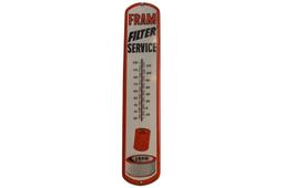 'Fram Filter Service' Thermometer Metal Sign