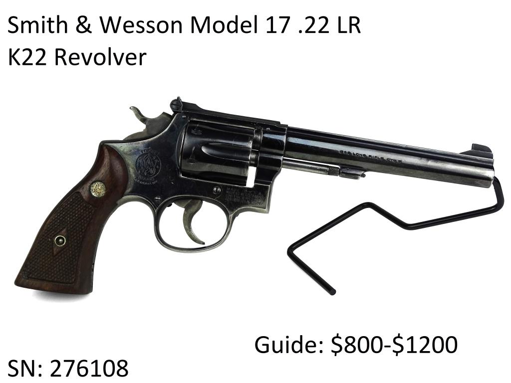 Smith & Wesson Model 17 .22 LR K22 Revolver