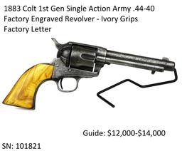 1883 Colt 1st Gen SAA .44-40 Factory Engraved