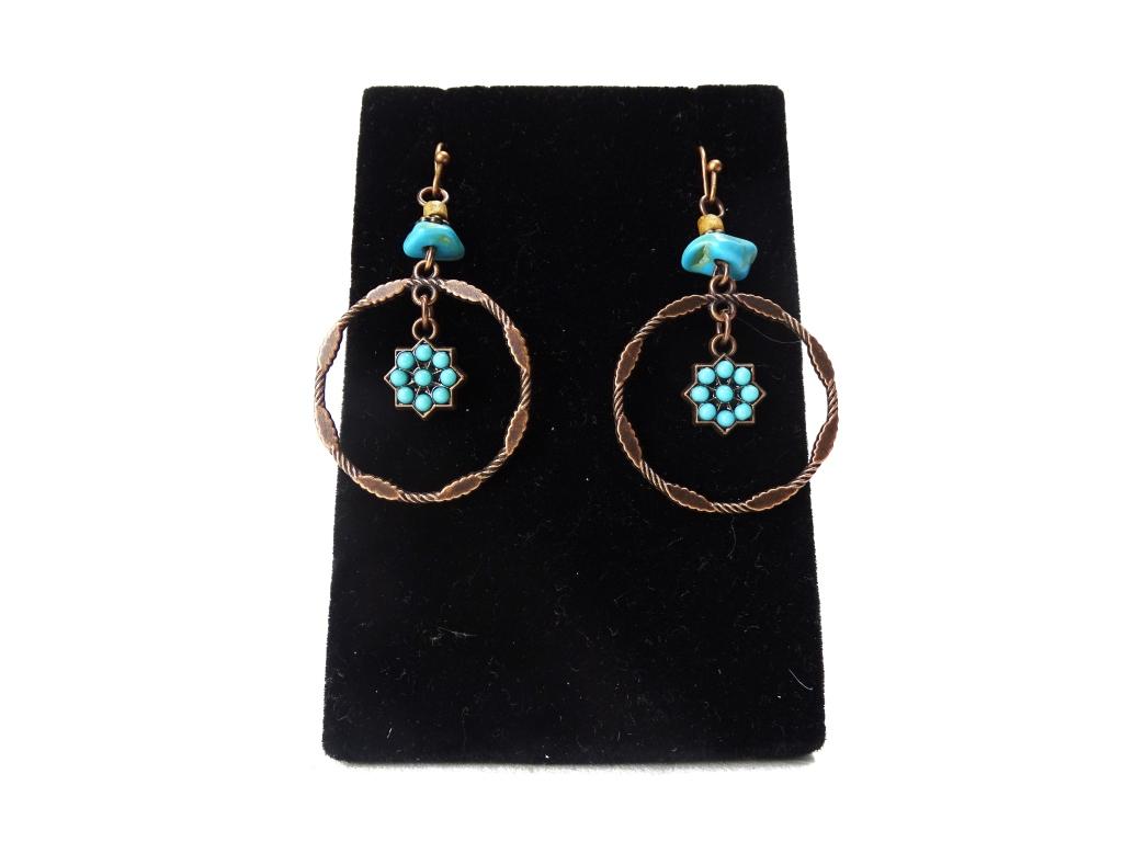 Native American Style Turquoise Women's Earrings