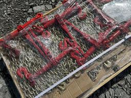 Unused 2023 Paladin PLD-RC9200 Paladin 9200LB RATCHETBINDERS &G70 CHAINS
