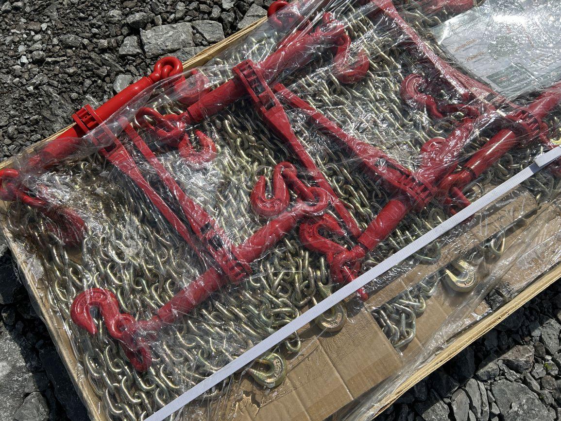 Unused 2023 Paladin PLD-RC9200 Paladin 9200LB RATCHETBINDERS &G70 CHAINS