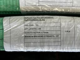 (4) NEW Paladin Duplex Poly Webbing 12T Lifting Slings