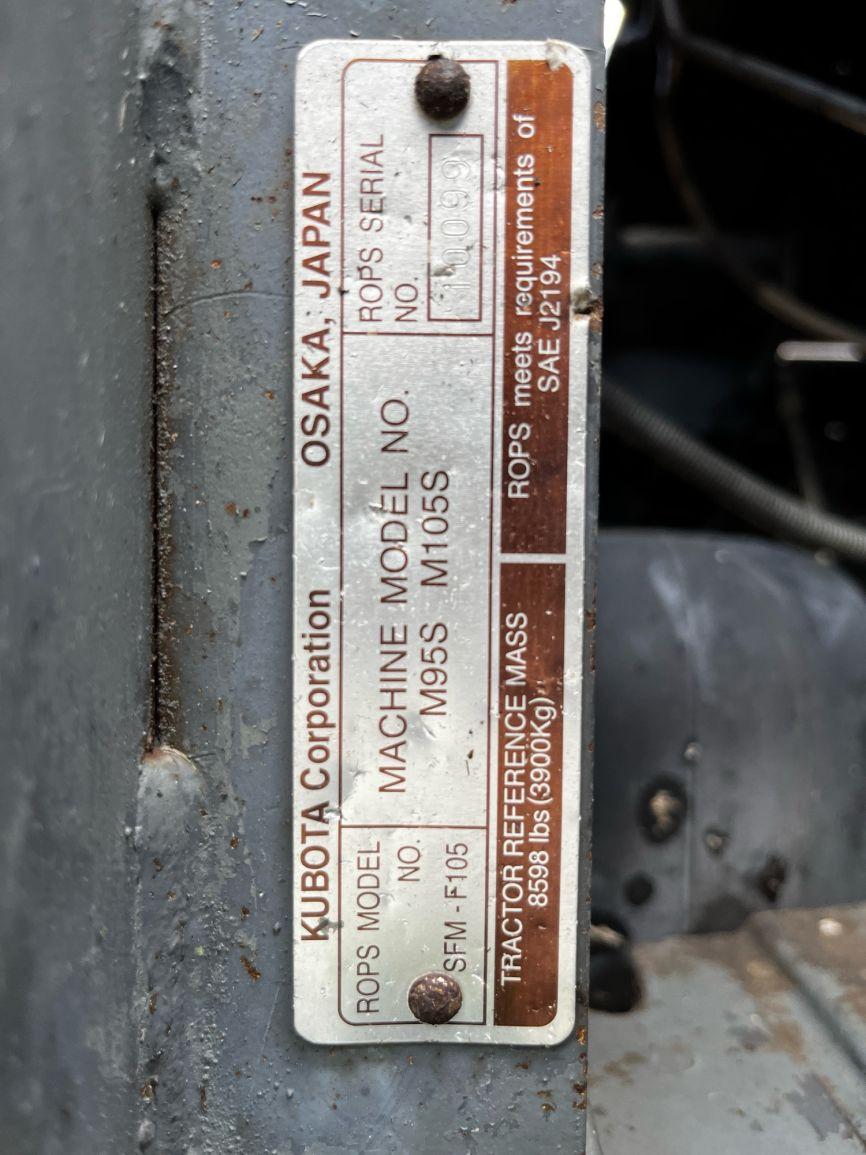 Kubota M95S Farm Tractor