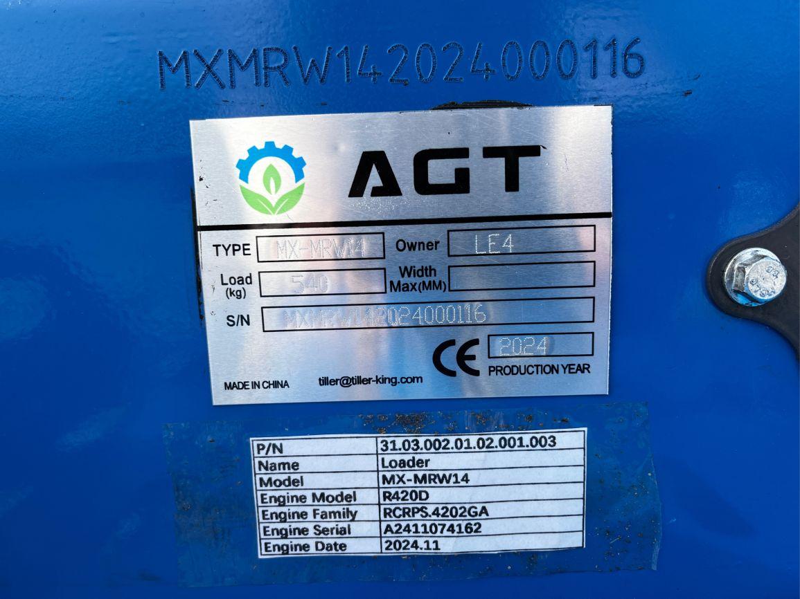Unused 2024 AGT MX-MRW14 Mini Skid Steer