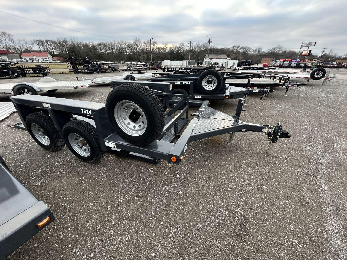 New  2023  TripleL 7614  T/A  Flatbed Drop Deck  Tag Trailer