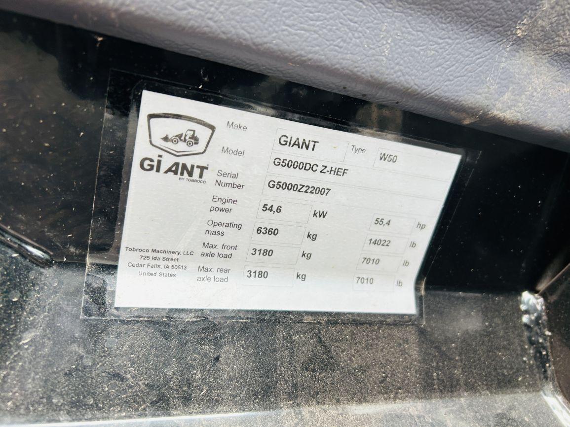 2022   Giant  G5000DC Z-HEF   Wheel Loader