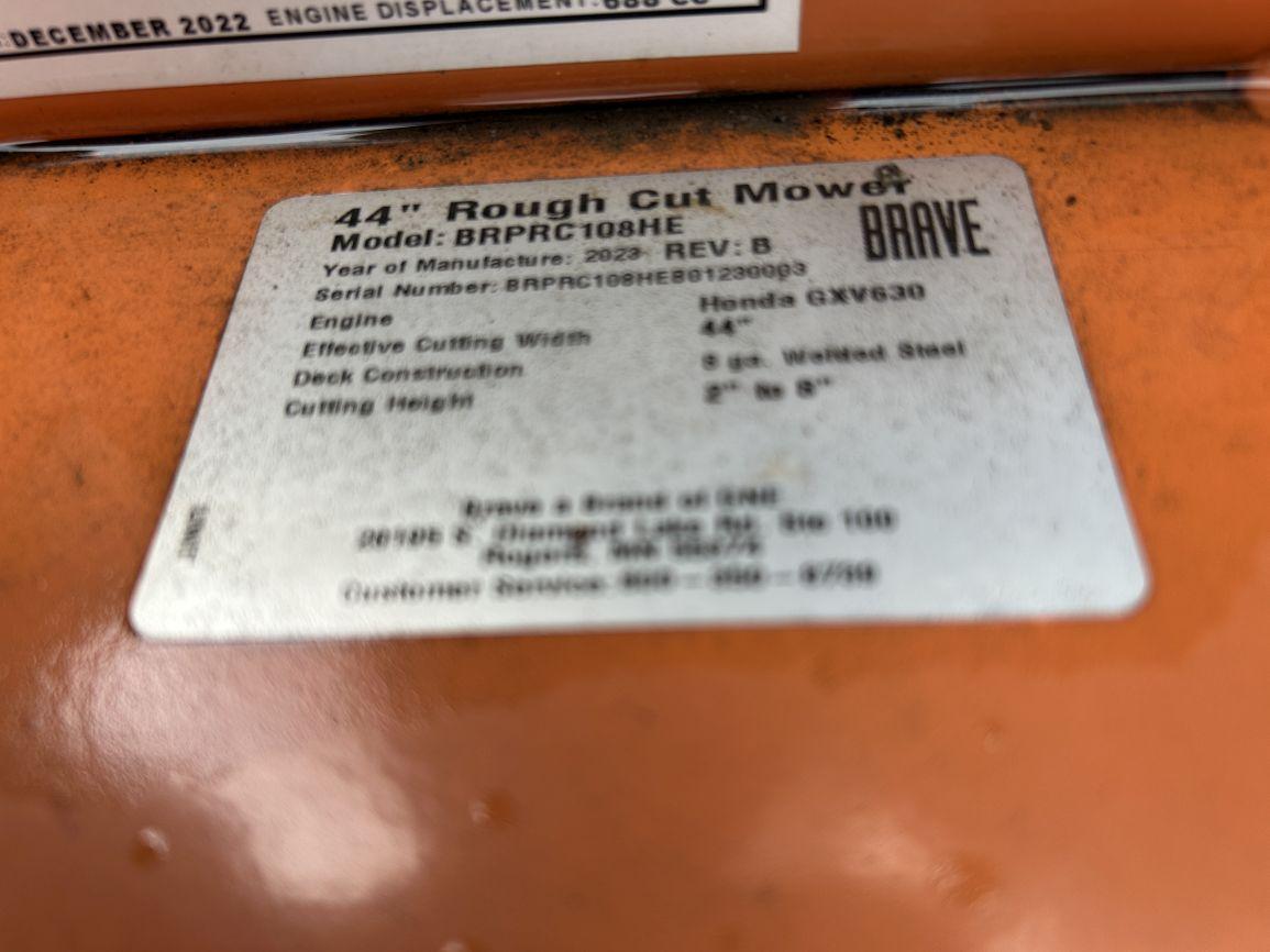 New 2023  Brave Pro  BRPRC108HE 44"  Rough Cut Tow-Behind Mower
