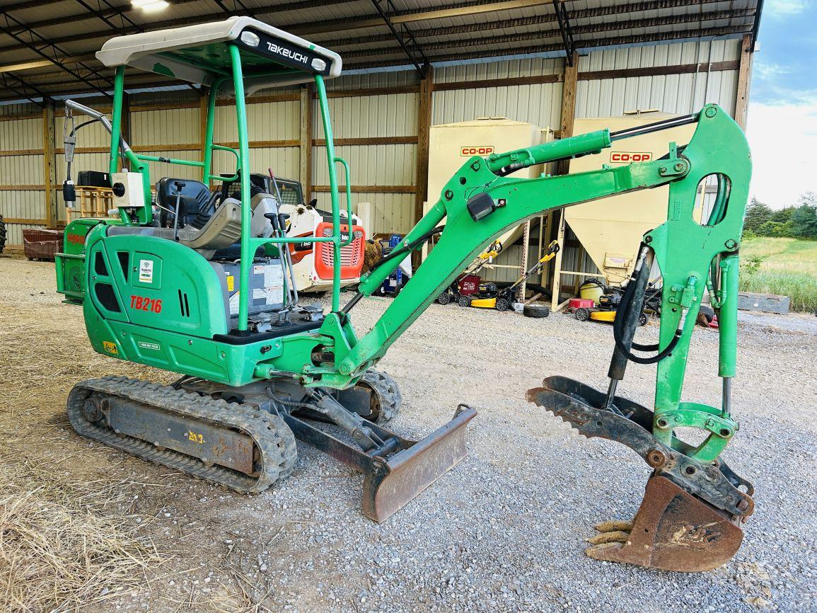 2019  Takeuchi  TB216 Hybrid  Mini Excavator