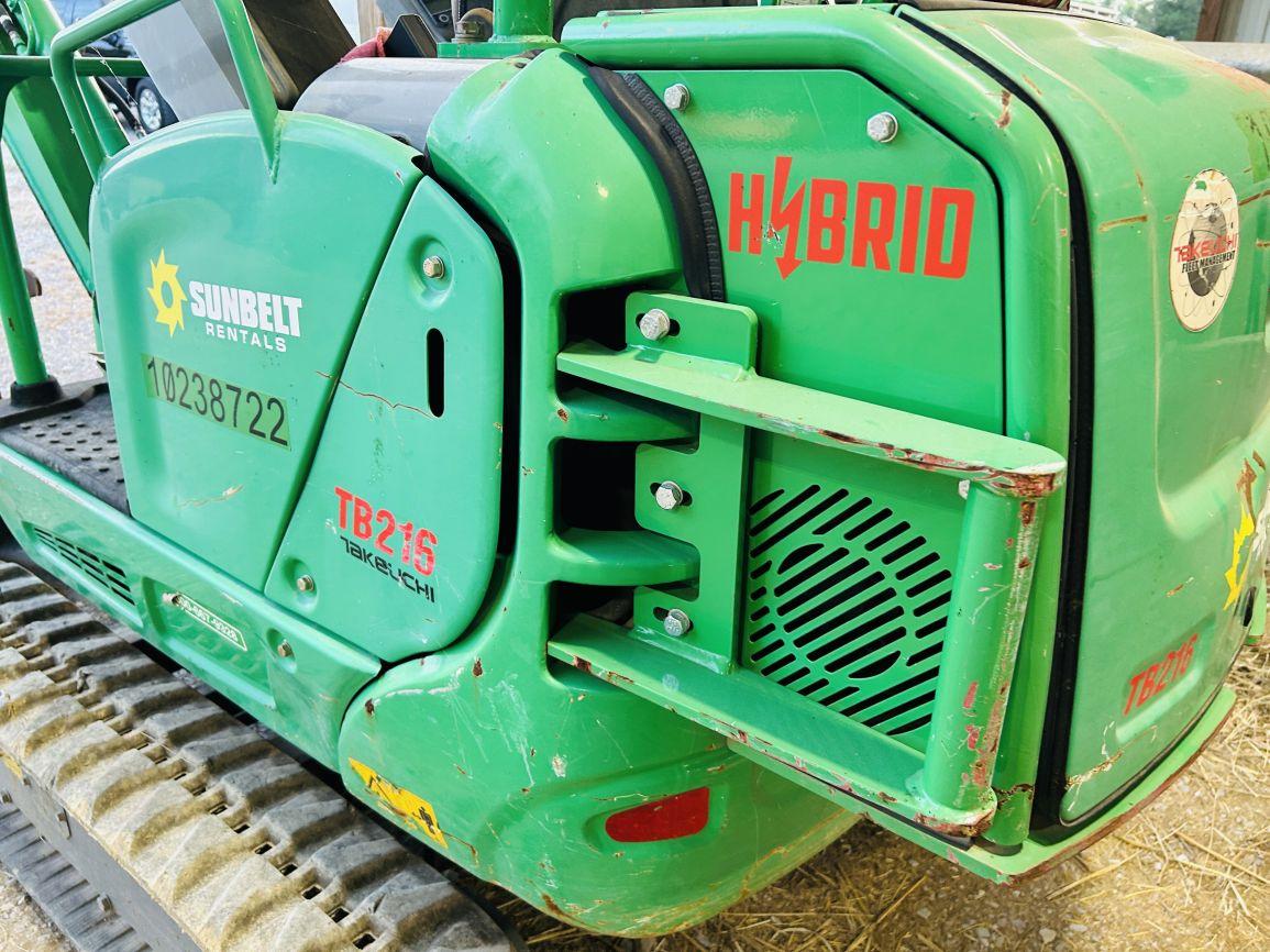 2019  Takeuchi  TB216 Hybrid  Mini Excavator