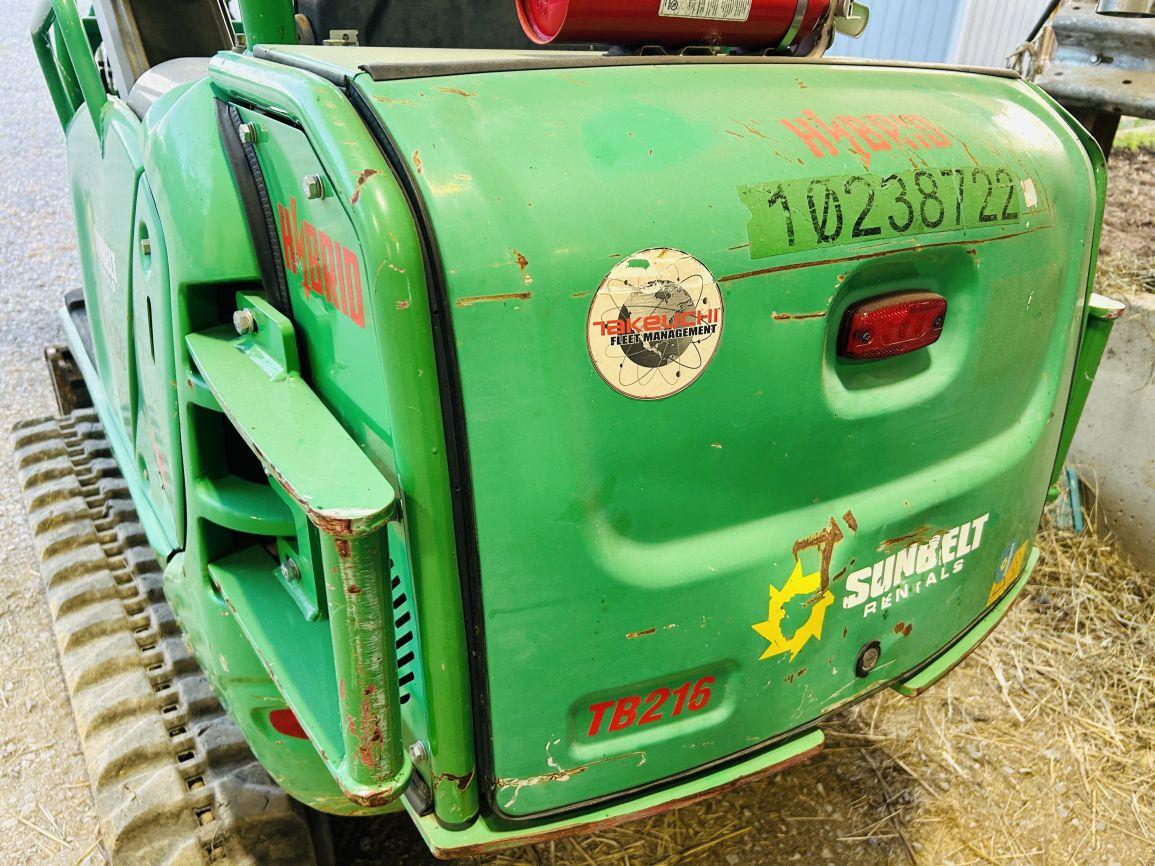 2019  Takeuchi  TB216 Hybrid  Mini Excavator