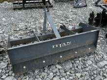 Unused  TITAN IMPLEMENT  Rear Box Blade Grader / Farm Tractor Attachment